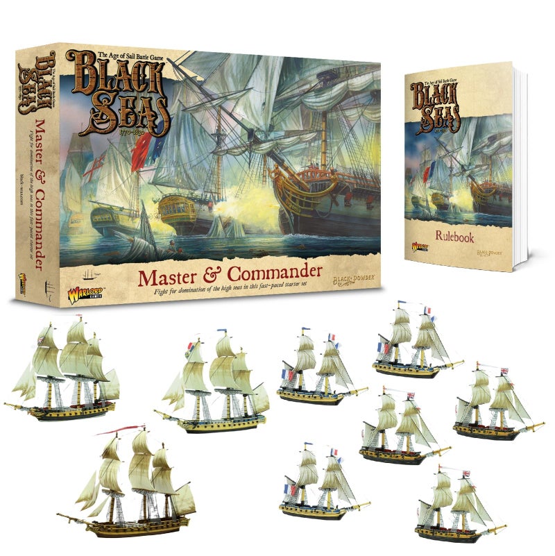 Warlord Games Master & Commander Starter Set Black Seas The Age of Sail Game for 2 or More Players Using Miniatures - Image 1